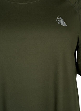 T-shirt d'entraînement à manches courtes et col ras du cou, Forest Night, Packshot image number 2