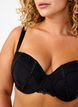 Soutien-gorge moulé avec des détails de strass, Black, Model image number 2