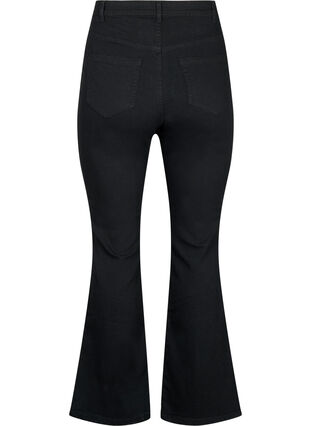 FLASH - Jean taille haute avec coupe bootcut, Black, Packshot image number 1