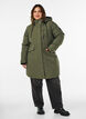Parka d&eacute;perlante avec capuche et d&eacute;tails fonctionnels, Vert, Model image number 1