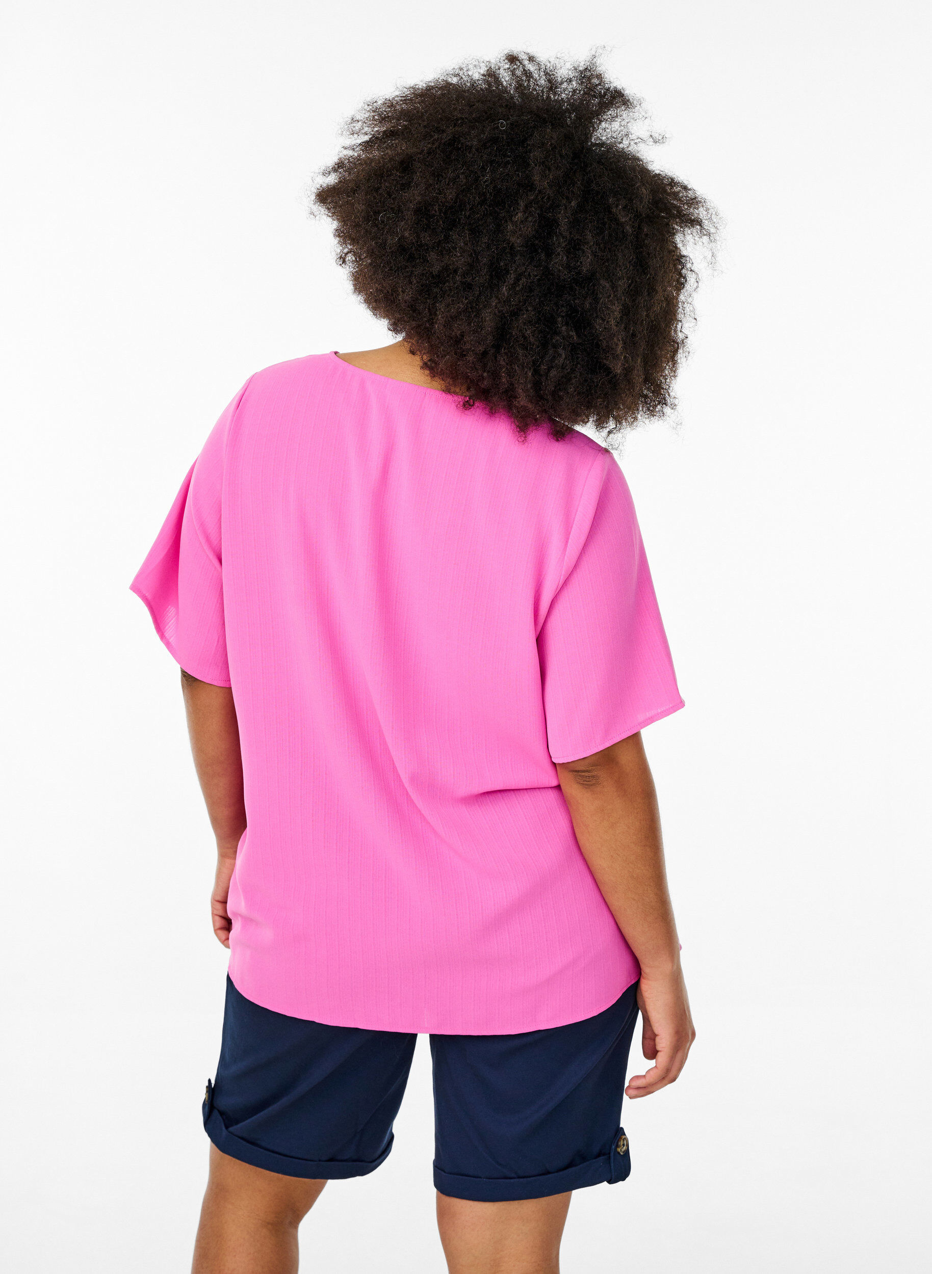 Zizzi Short chino avec poches, Bleu, Model image number 2