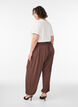 Pantalon sarouel ample, Marron, Model image number 1