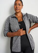 Cardigan d'entra&icirc;nement avec empi&egrave;cements contrastants et col montant, Gris anthracite, Model image number 0