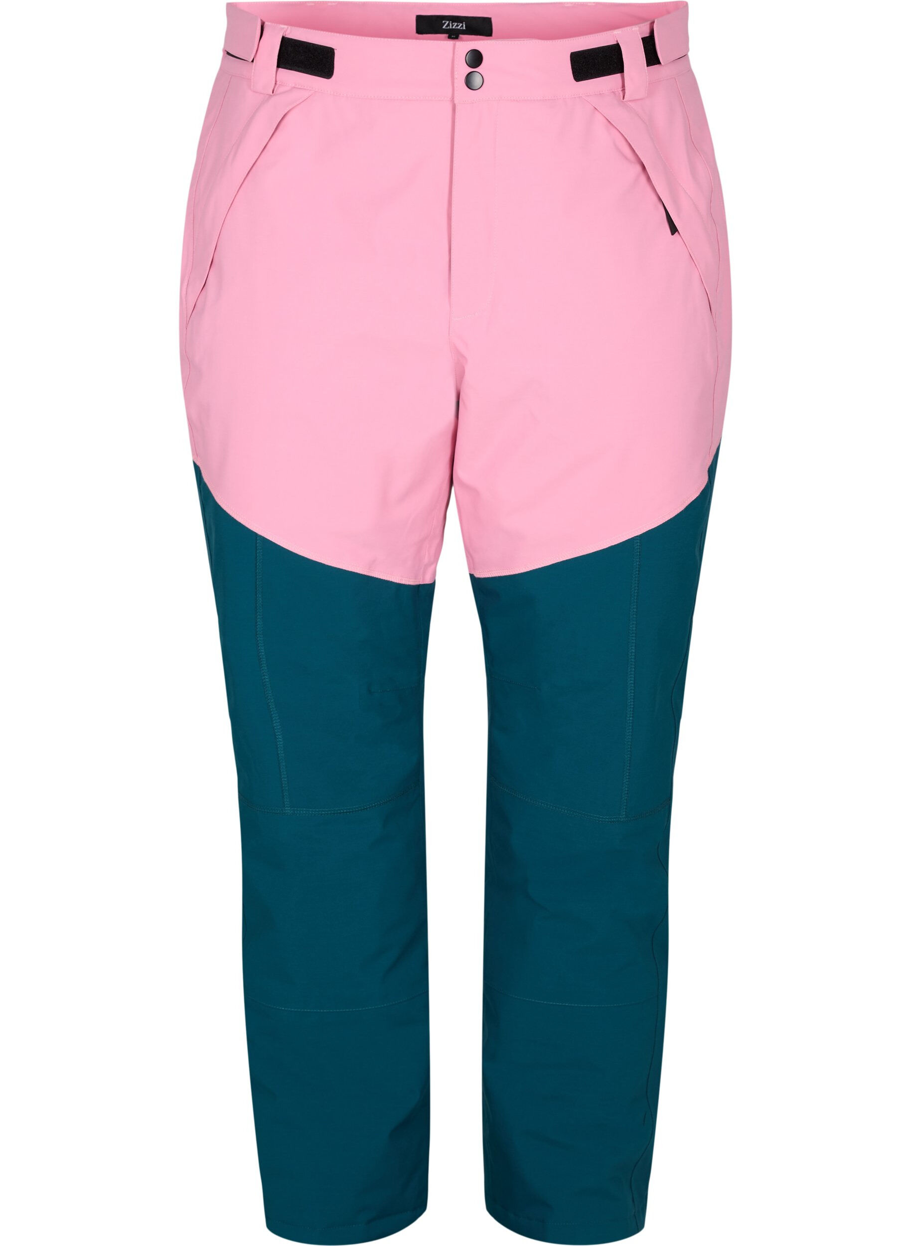 Zizzi Pantalon de ski avec poches, Sea Pink Comb, Packshot image number 0