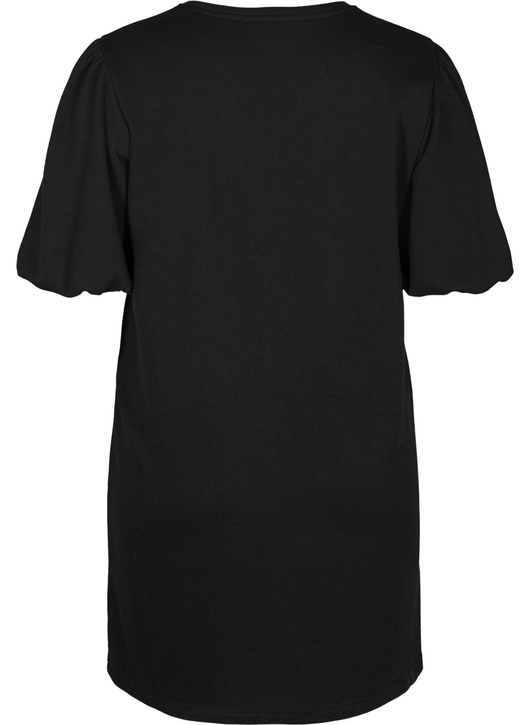 Zizzi Robe sweat-shirt, Black, Packshot image number 1