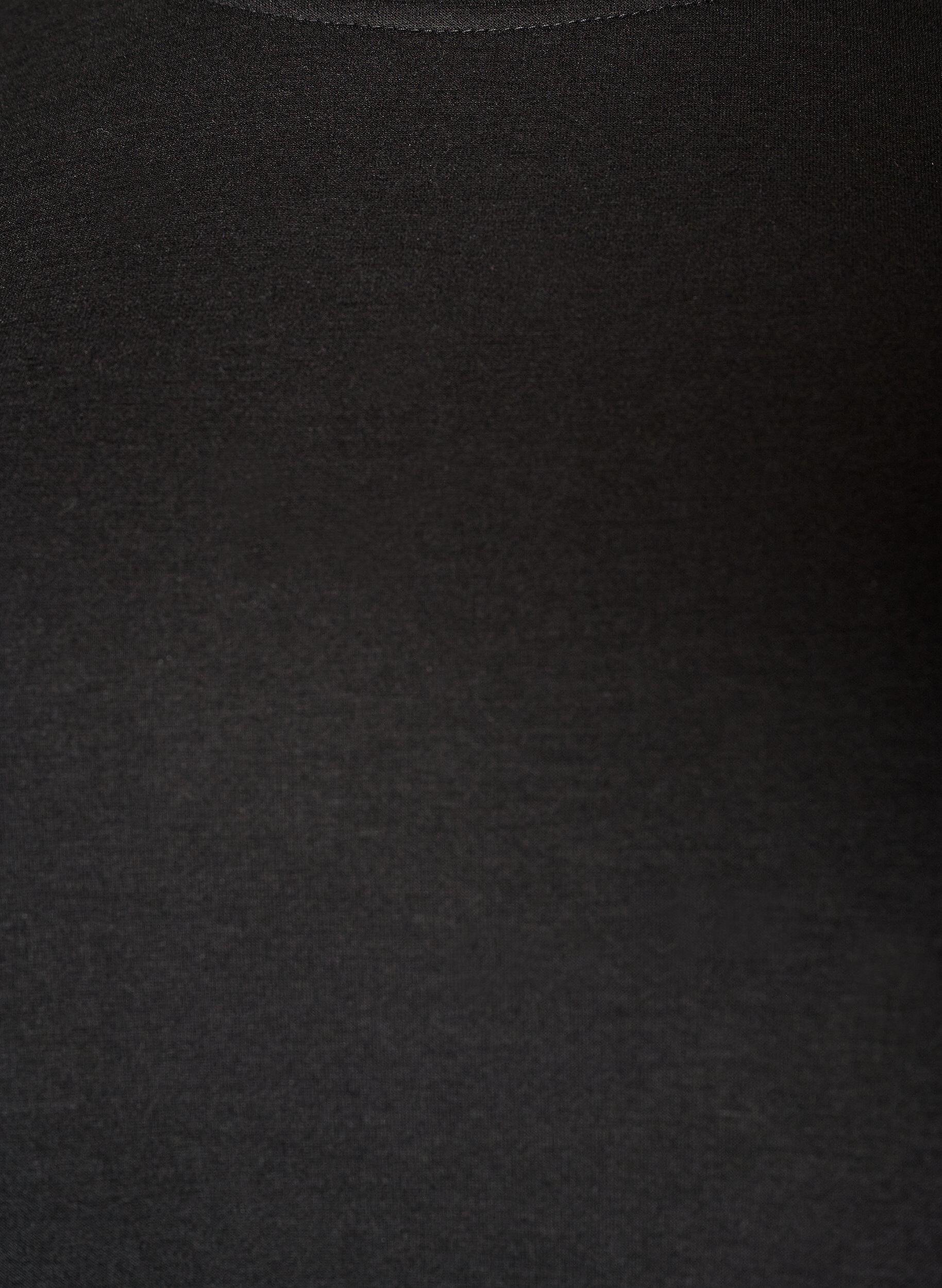 ZizziBlouse peplum avec manches longueur coude, Noir, Packshot image number 2