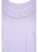 T-shirt en coton avec ruban en dentelle, Lavender, Packshot image number 2