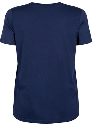T-shirt de Noël en coton, Navy Blazer Text, Packshot image number 1