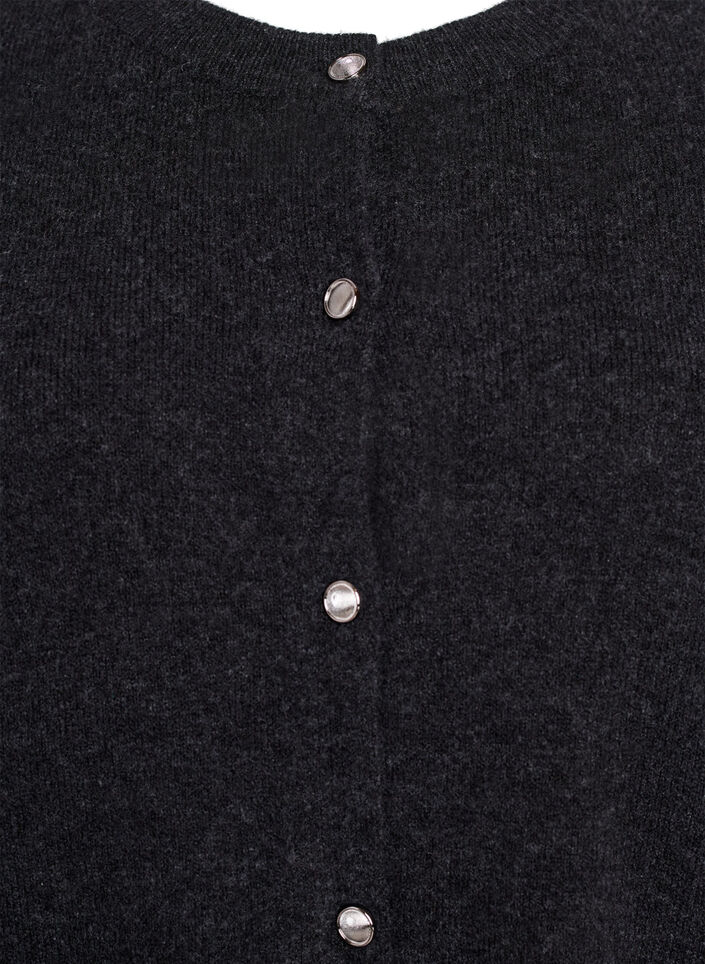  Cardigan en tricots à manches courtes, Gris anthracite, Packshot image number 2