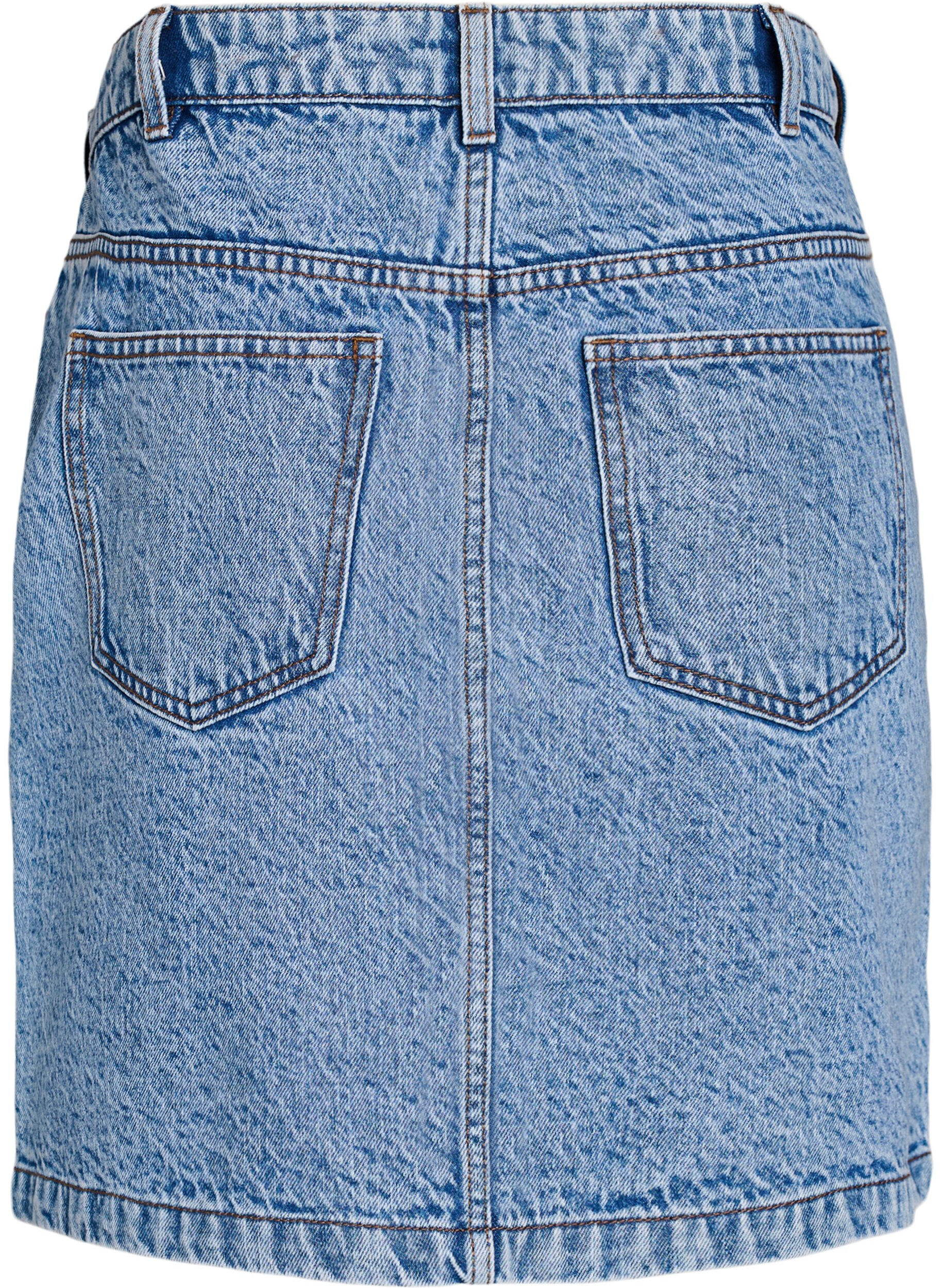ZizziJupe courte en jean avec poches, Bleu Clair, Packshot image number 1