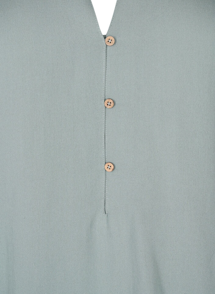 Tunique à manches courtes en viscose, Chinois Green, Packshot image number 2