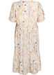 Robe mi-longue &agrave; fleurs avec une forme trap&egrave;ze, Beige, Packshot image number 1