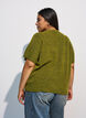 Cardigan en maille avec manches courtes, Vert clair, Model image number 2