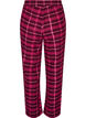 Bas de pyjama &agrave; carreaux en coton, Bordeaux, Packshot image number 1