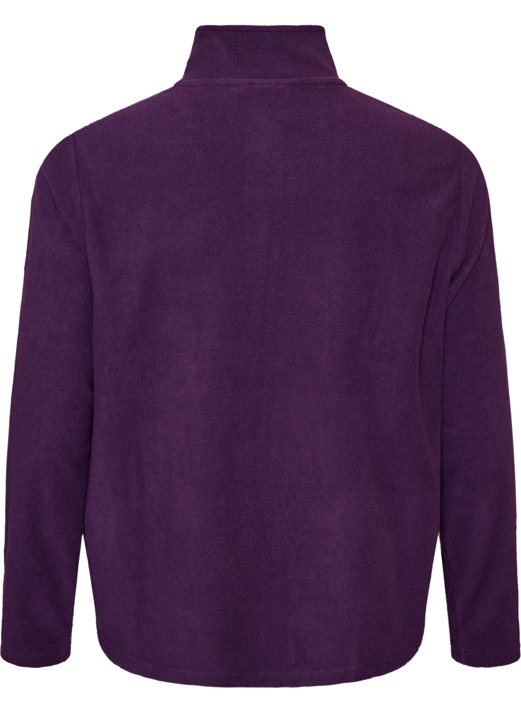 ZizziHaut en polaire avec zip et col montant, Violet, Packshot image number 1