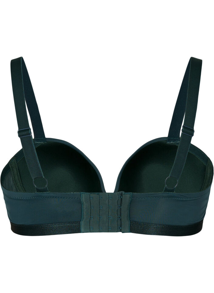 Soutien-gorge moul&eacute; en tulle, Vert fonc&eacute;, Packshot image number 1