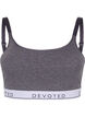 Soutien-gorge doux avec bretelles réglables, Medium Grey Melange, Packshot image number 0