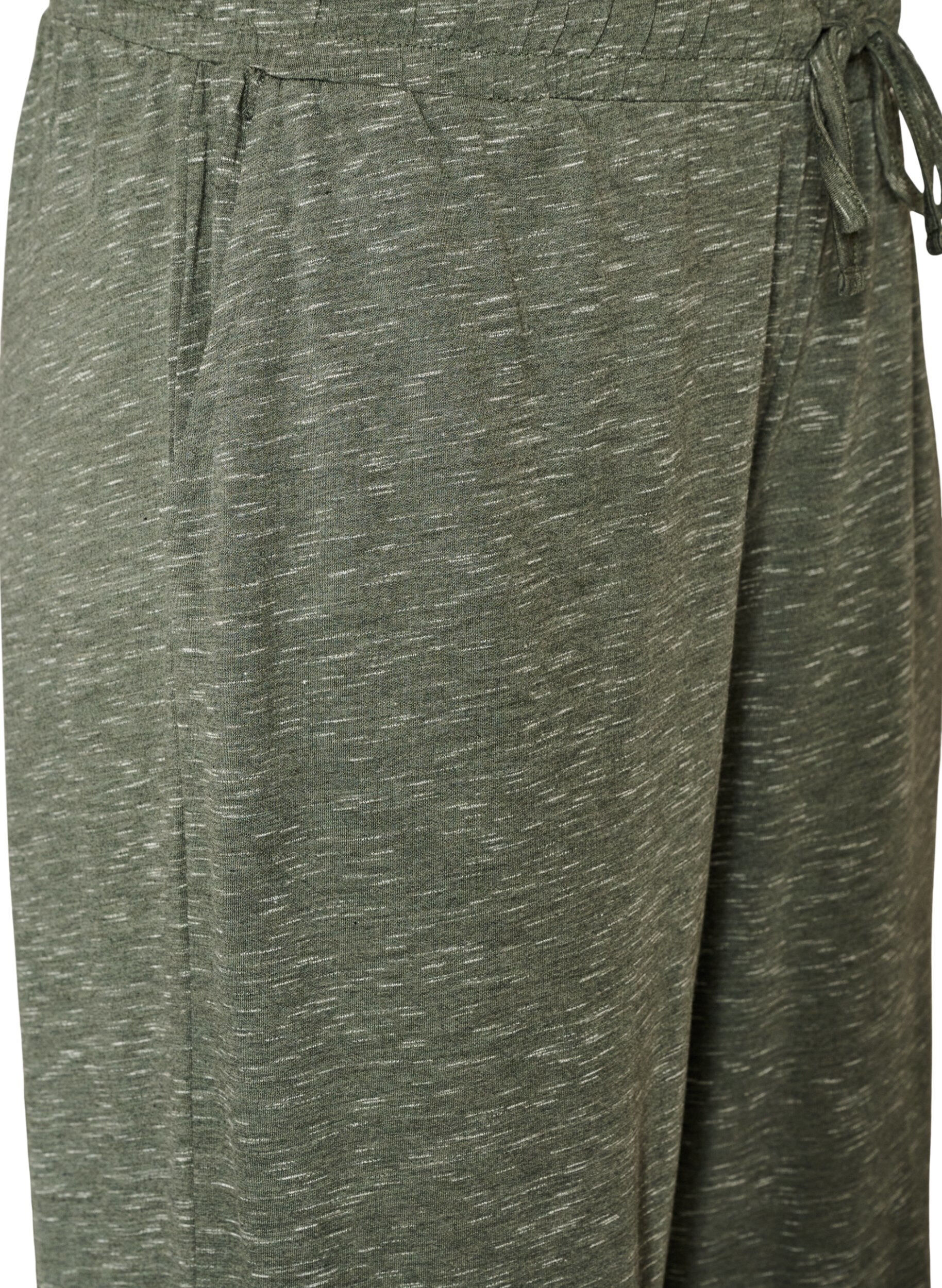 ZizziPantalon en jersey &agrave; coupe ample avec poches, Vert, Packshot image number 2