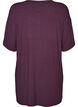 Chemise de nuit en jersey de viscose &agrave; texture c&ocirc;tel&eacute;e, Violet, Packshot image number 1