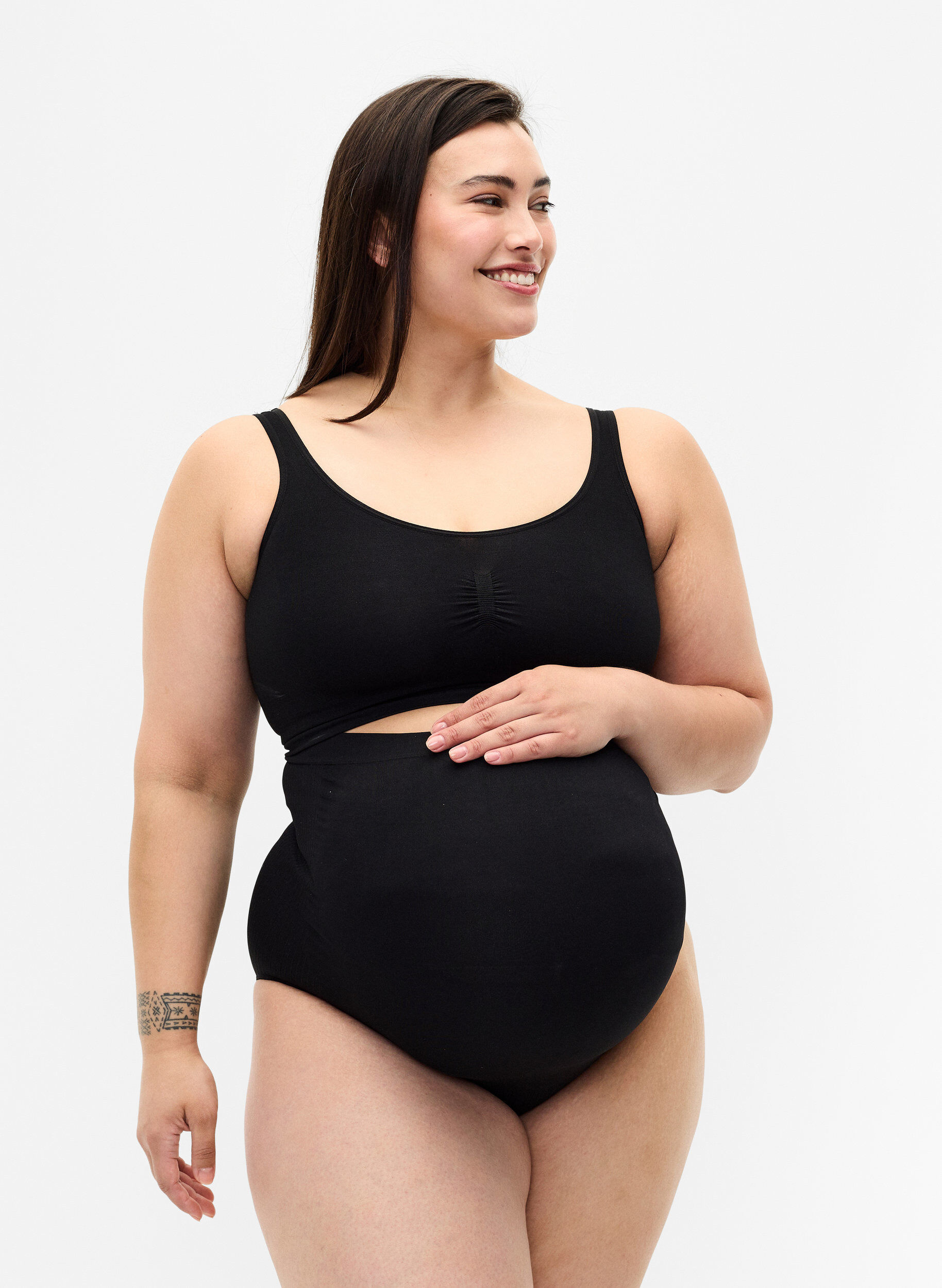 Zizzi Culotte de grossesse, Black, Model image number 3