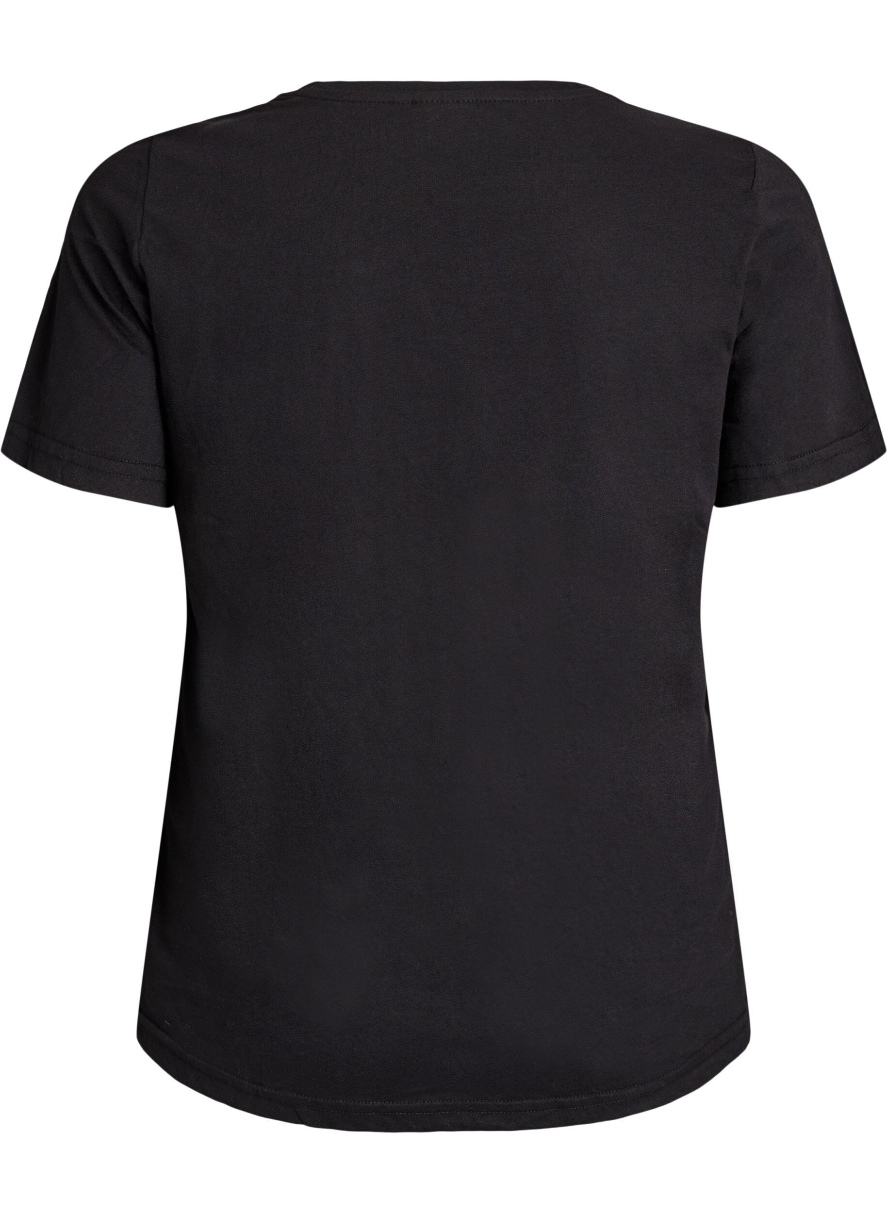 Zizzi FLASH - T-shirt imprim&eacute;, Noir, Packshot image number 1