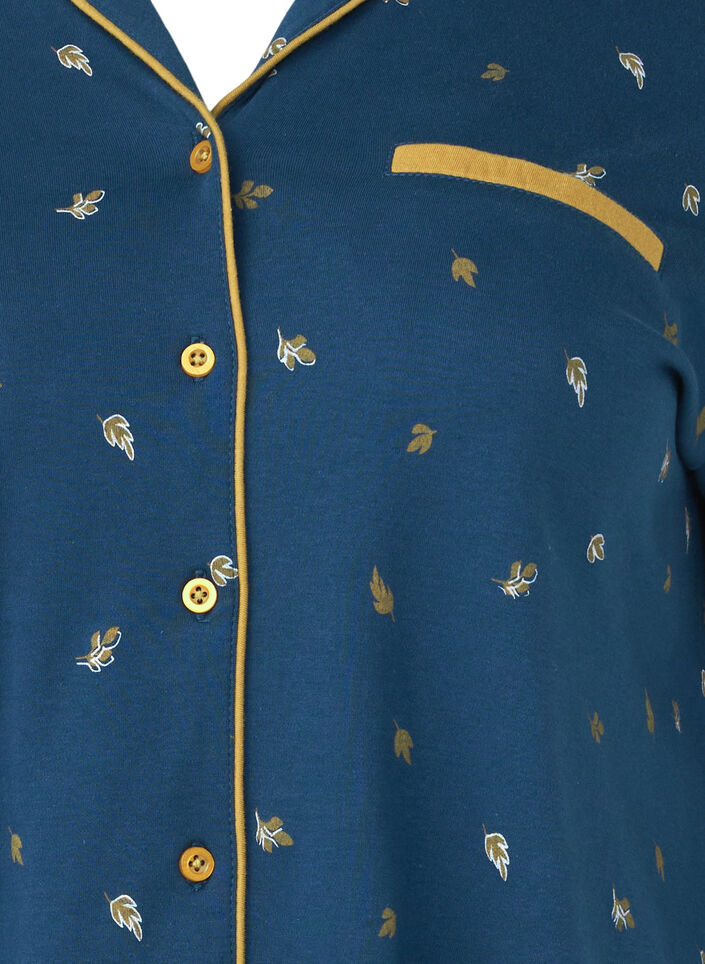 Chemise de nuit en coton, Blue Opal AOP, Packshot image number 2