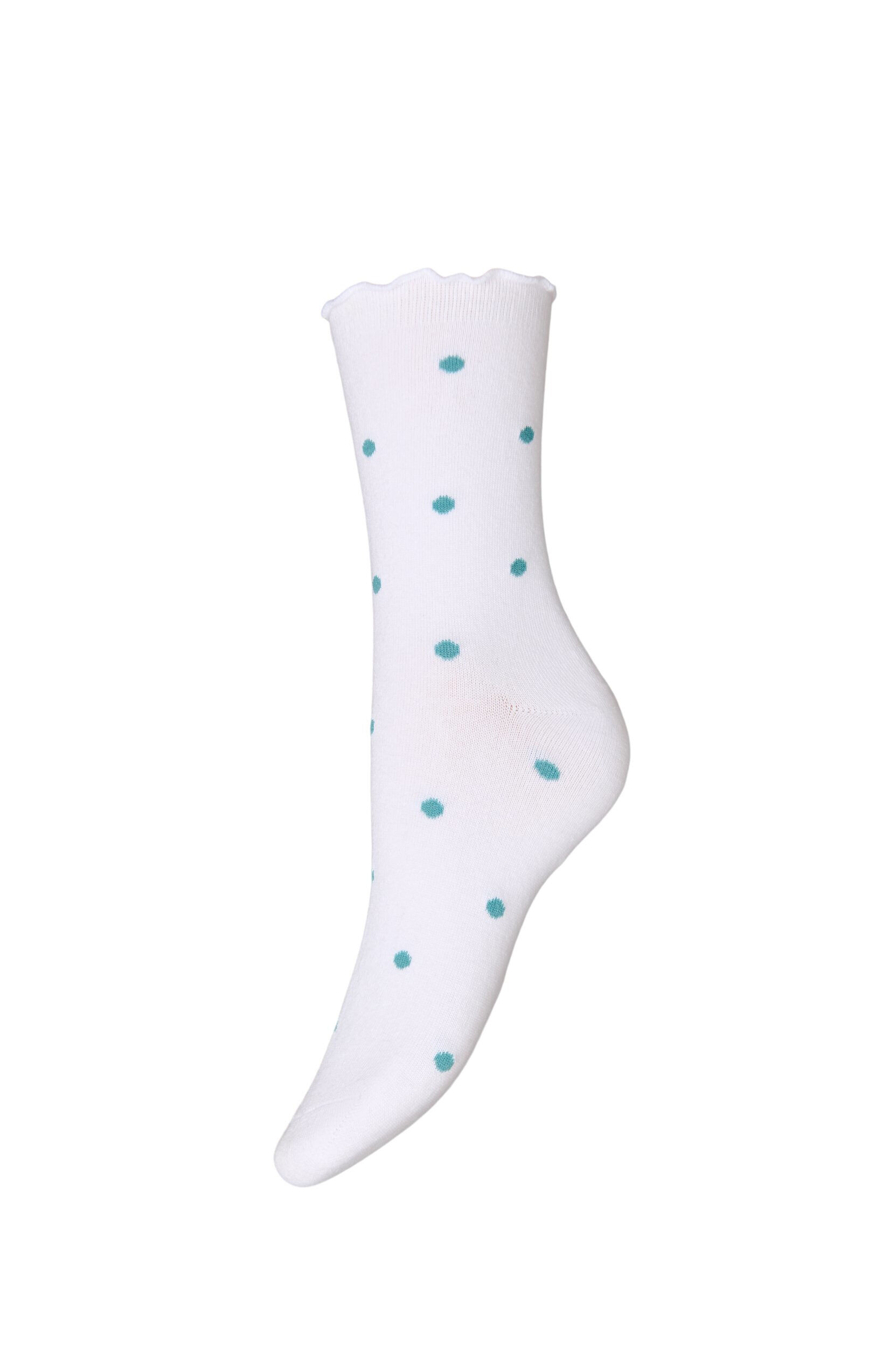Zizzi Chaussettes en coton &agrave; motifs, Blanc, Packshot image number 0