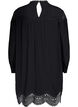 Robe en viscose avec ornements brodés, Black, Packshot image number 1