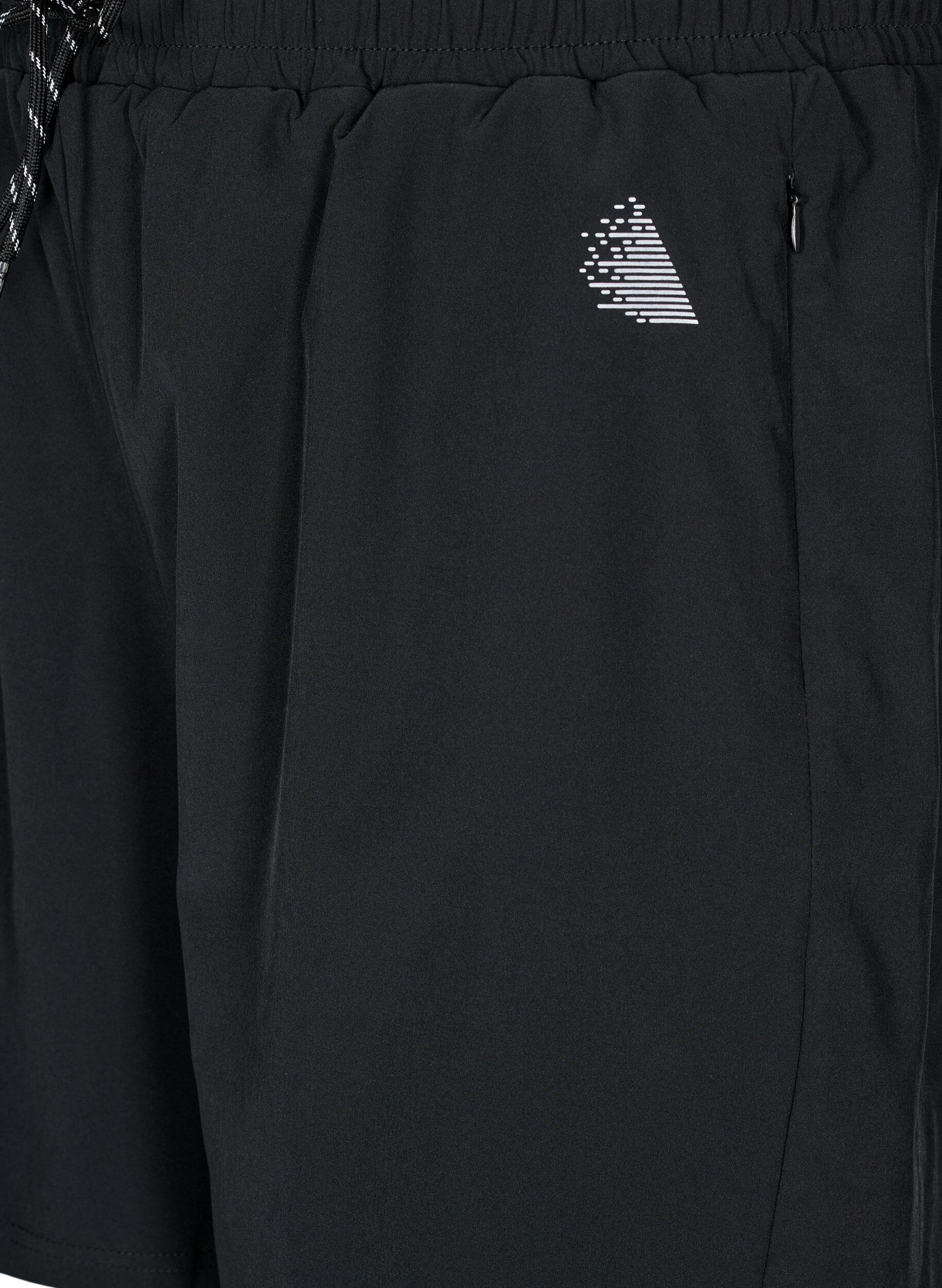 Zizzi Short d'entra&icirc;nement avec short int&eacute;rieur, Noir, Packshot image number 2