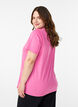 T-shirt imprim&eacute;, Rose, Model image number 2