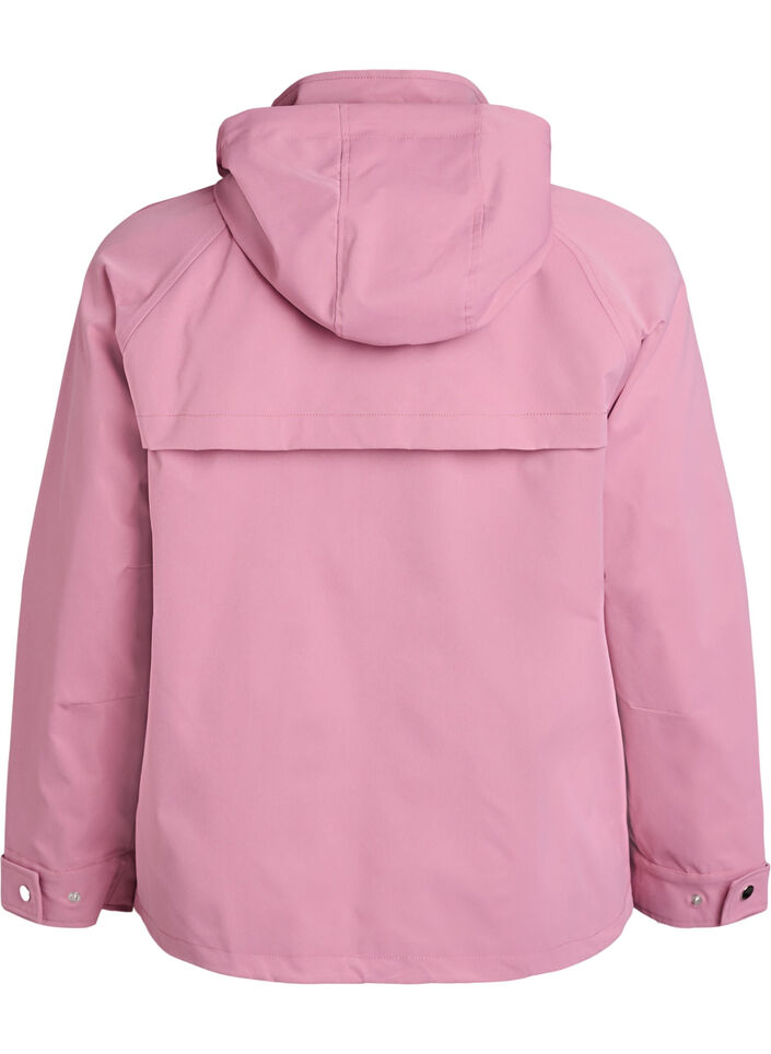 Veste courte de printemps avec capuche amovible, Rose, Packshot image number 1