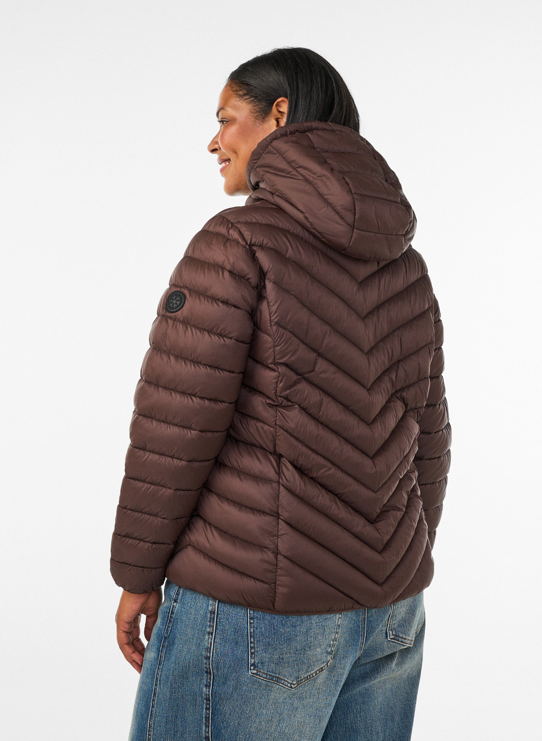 ZizziVeste l&eacute;g&egrave;re &agrave; capuche, Marron, Model image number 2