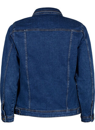 Veste courte en jean en coton, Blue denim, Packshot image number 1