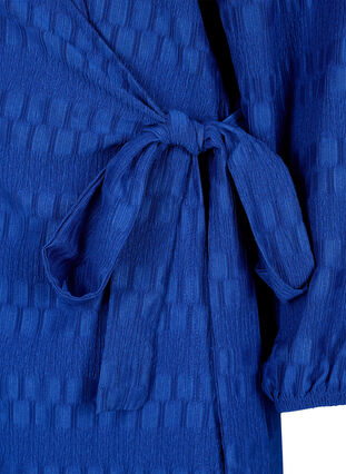 Robe portefeuille à manches longues et motif texturé, Surf the web, Packshot image number 2