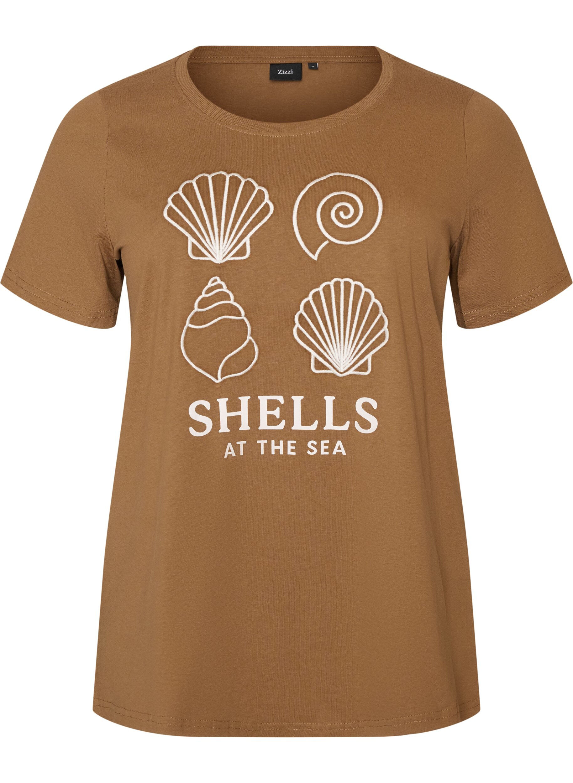 T-shirt en coton avec imprim&eacute;