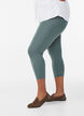 Leggings basiques longueur 3/4 en viscose, Vert fonc&eacute;, Model image number 0