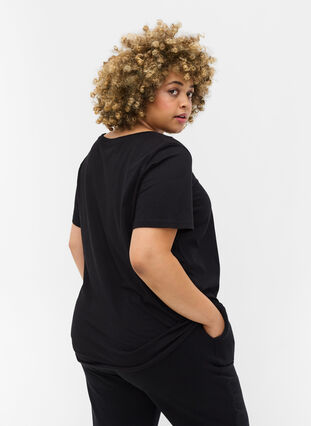 T-shirt de Noël en coton, Black Gift, Model image number 1