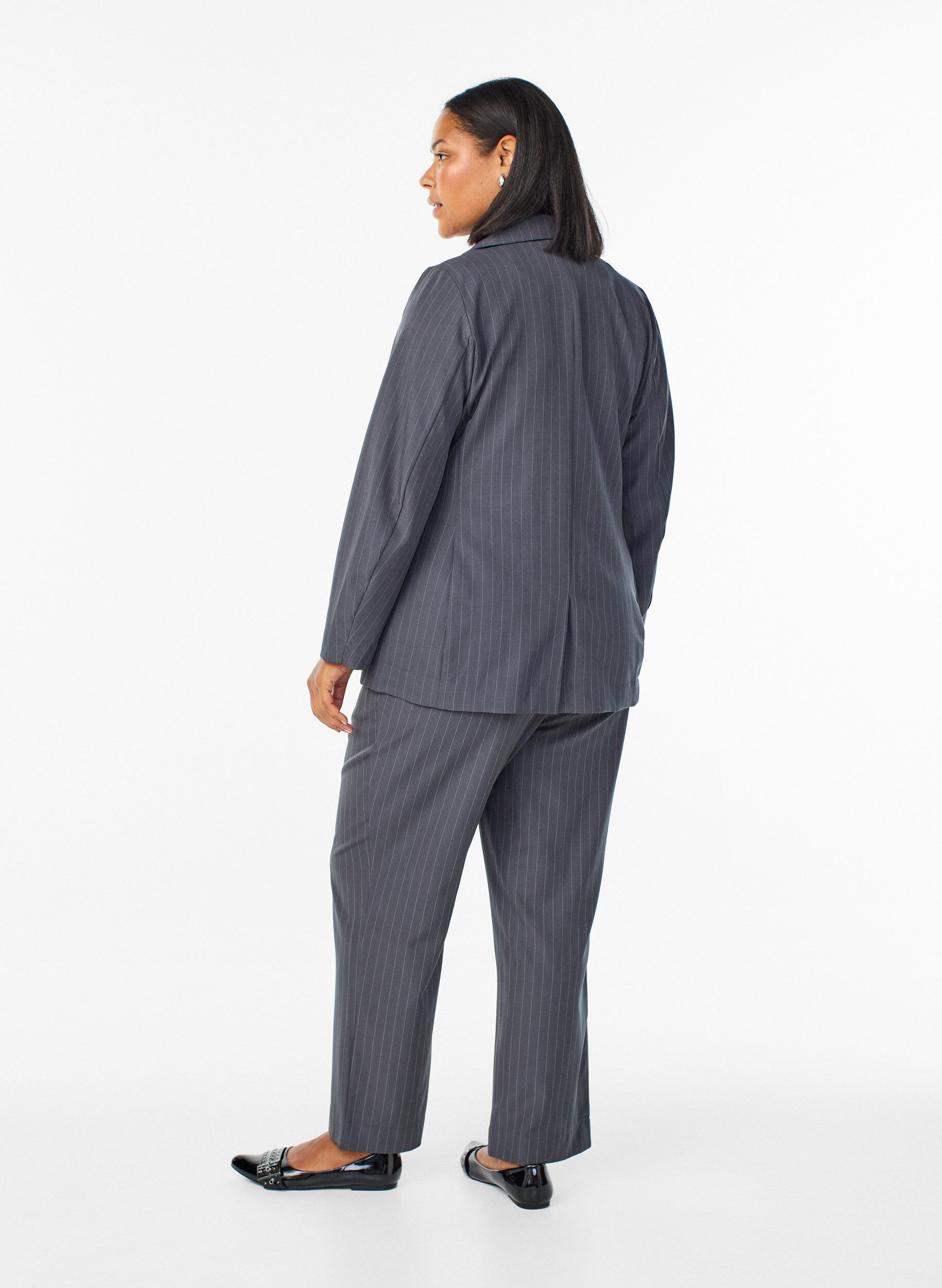 ZizziPantalon ample avec poches, Gris anthracite, Model image number 1
