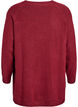 Blouse longue en maille avec boutons boule, Bordeaux fonc&eacute;, Packshot image number 1