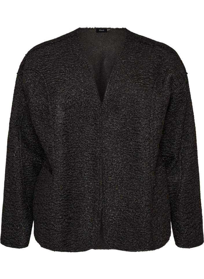 Cardigan ample avec poches, Noir, Packshot image number 0