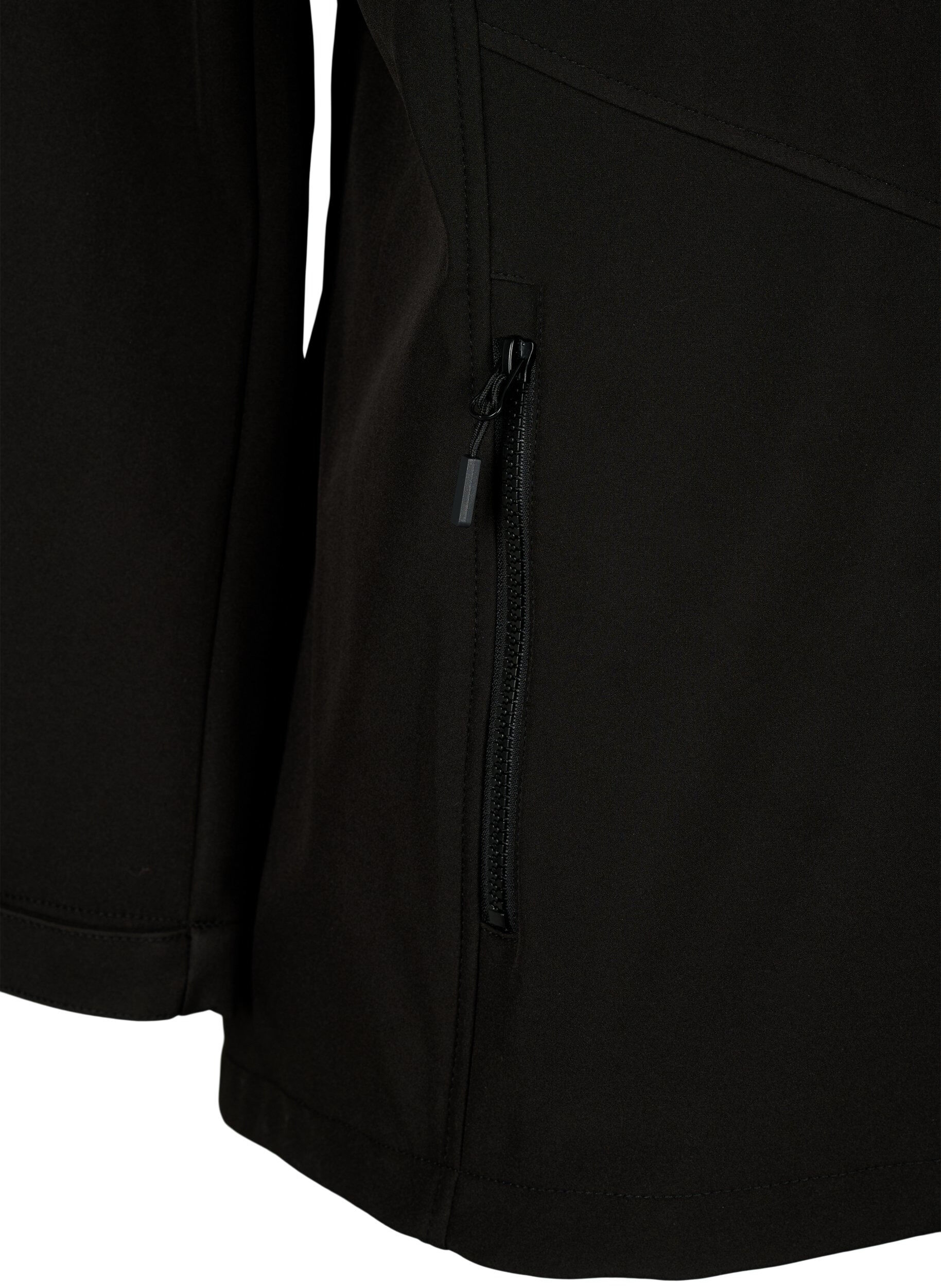 Zizzi  Veste softshell courte avec des poches, Black, Packshot image number 3