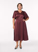 Robe de soir&eacute;e mi-longue &agrave; taille empire, Bordeaux fonc&eacute;, Model image number 0
