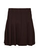Jupe courte pliss&eacute;e &agrave; taille &eacute;lastique, Marron, Packshot image number 1