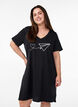 Chemise de nuit en coton biologique et &agrave; col en V, , Model image number 0