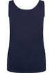 Top basique de couleur unie en coton, Bleu, Packshot image number 1