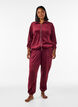 Pantalon ample en velours, Bordeaux, Model image number 0