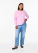 Cardigan &agrave; boutons ronds, Rose, Model image number 1