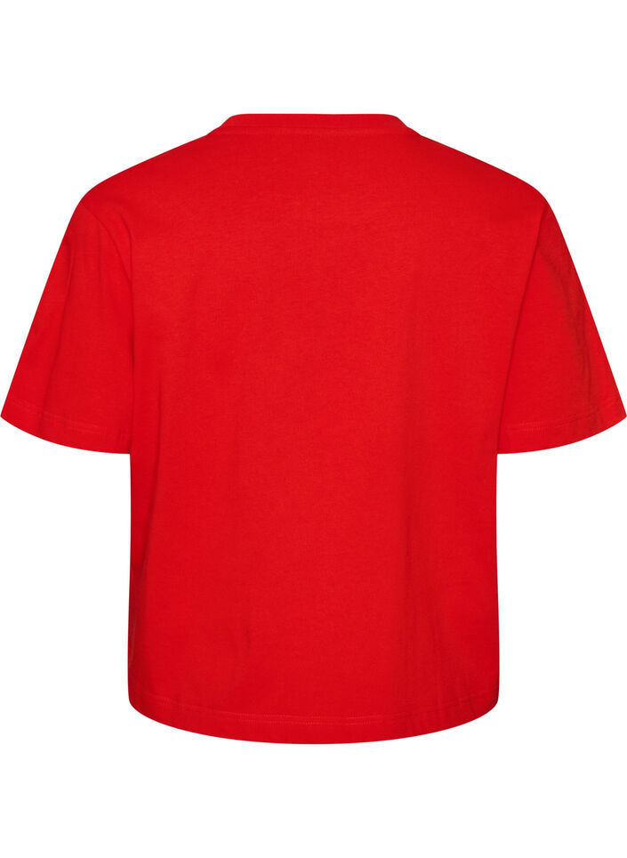 T-shirt coupe boxy en coton, 0942, Packshot image number 1