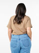 T-shirt avec détails décoratifs, Beige, Model image number 2