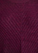 Robe courte en maille avec un motif textur&eacute; en V, Violet, Packshot image number 2